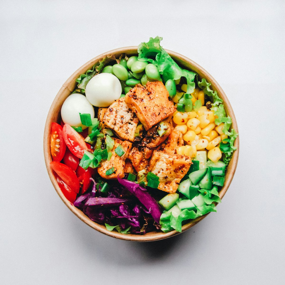 A fresh healthy salad bowl