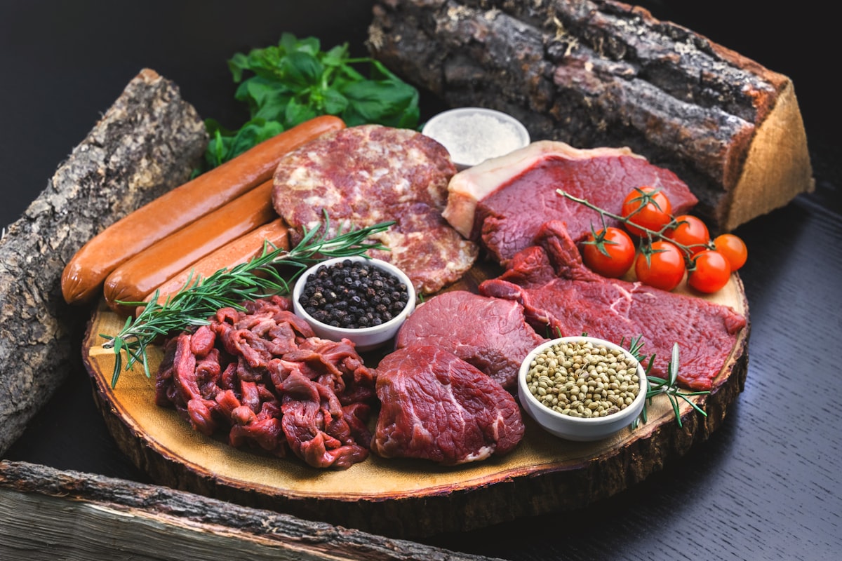 A platter of protein-rich meat and grilled cuts